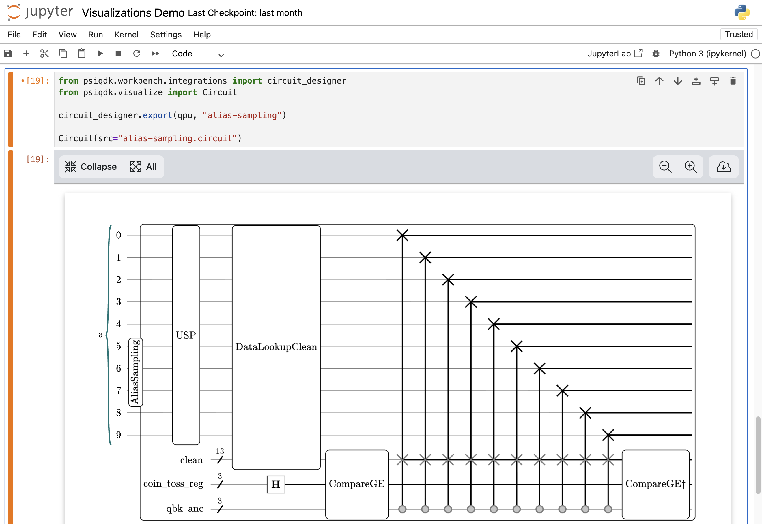 Alias Sampling in a Widget